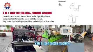2 in 1 Daklatrolvormmachine