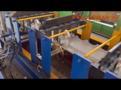 Ridge capping machine with perforation