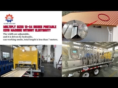 20-26 Gauge KR18 KR24 Staande naad draagbare rollenvormende machine