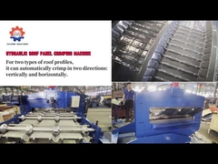 0.3-0.8mm gegalvaniseerd stalen gegolfde dakplaat buigmachine met 11kw motor voor dakgebruik