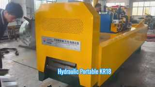 Hydraulisch draagbaar KR18-rolvormmachine met staande naad